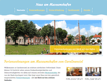 Tablet Screenshot of haus-am-museumshafen.de